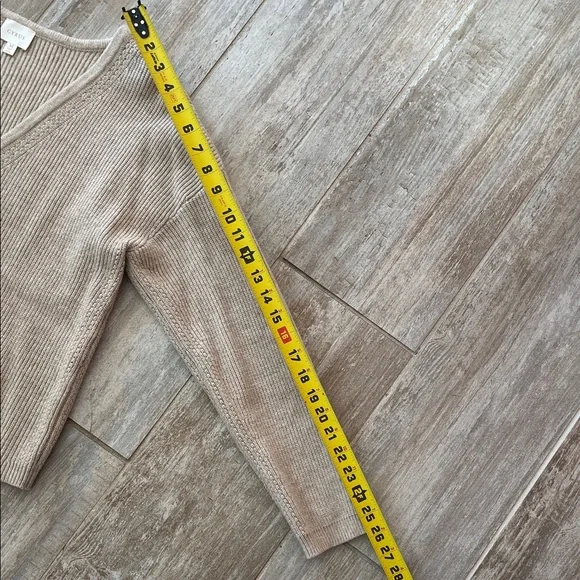 Cyrus Taupe V-Neck Button Sweater - Picture 8 of 8